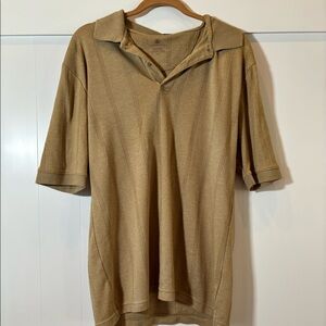 Vintage Tan Covington Polo. Men’s Small